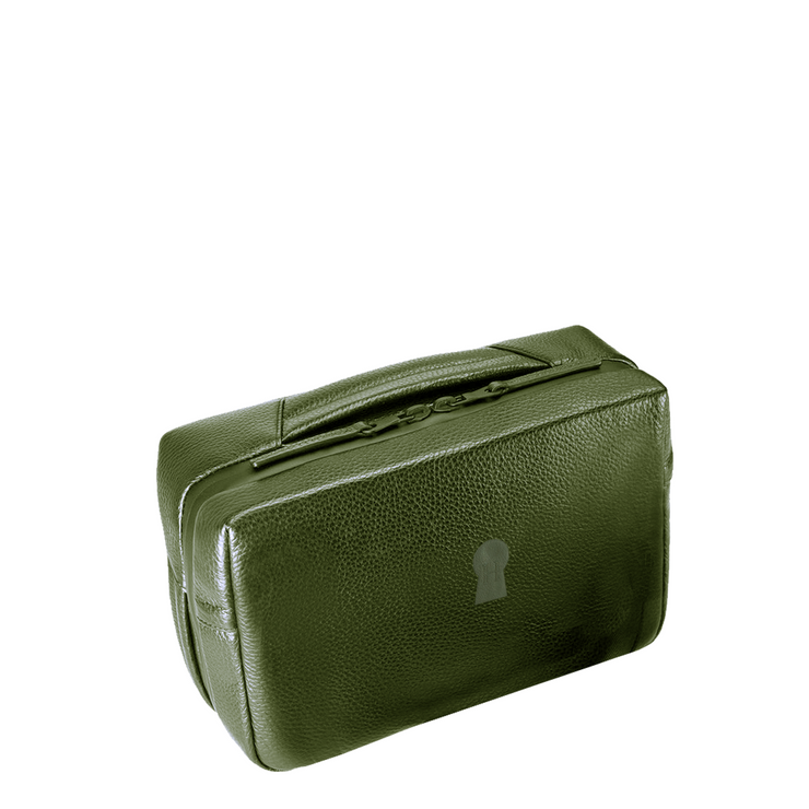 Hideaway Italian Leather Toiletry Bag