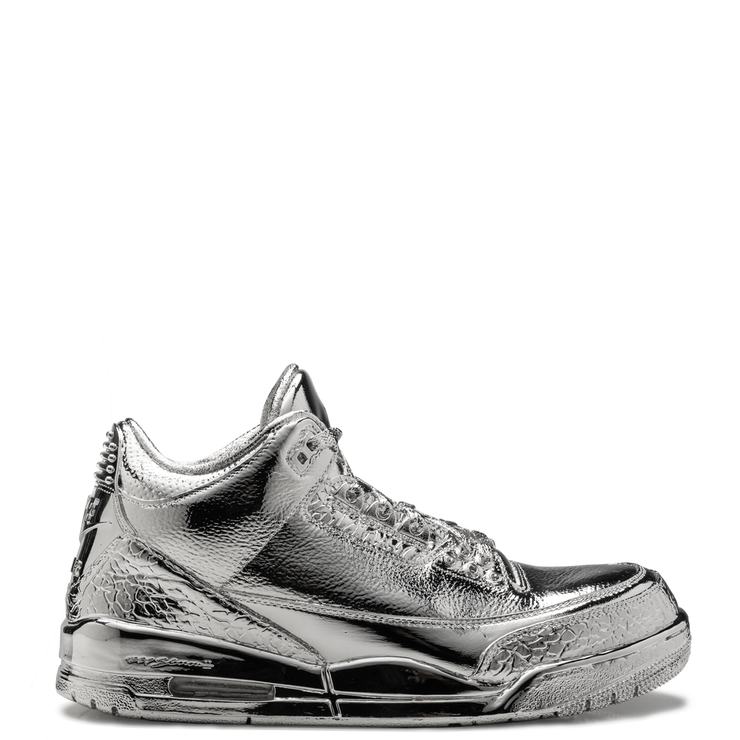 Study 003 White Silver Sculpture