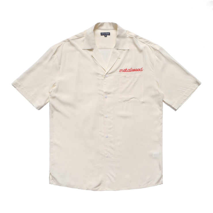 Metalwood Chain Stitch Camp Collar Shirt