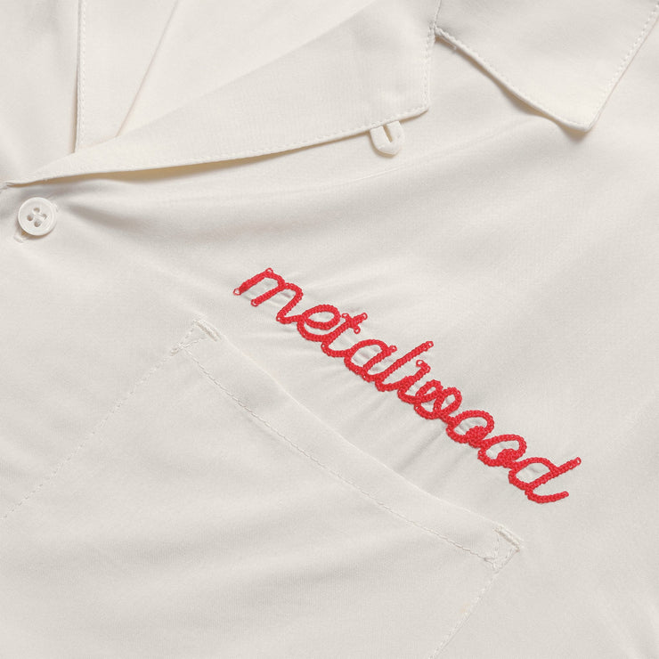 Metalwood Chain Stitch Camp Collar Shirt