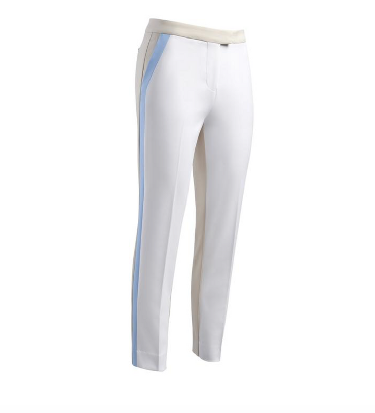 STRAIGHT LEG COLOUR BLOCK TROUSER