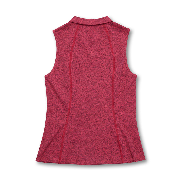 Marl Sleeveless Polo - Electropop