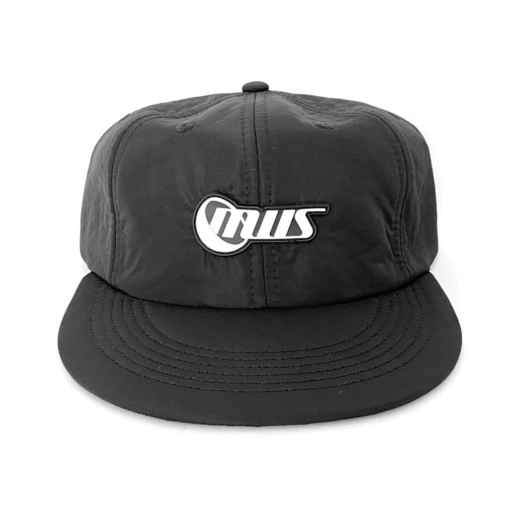 Metalwood Cracked Logo 6-Panel Strapback Hat Black