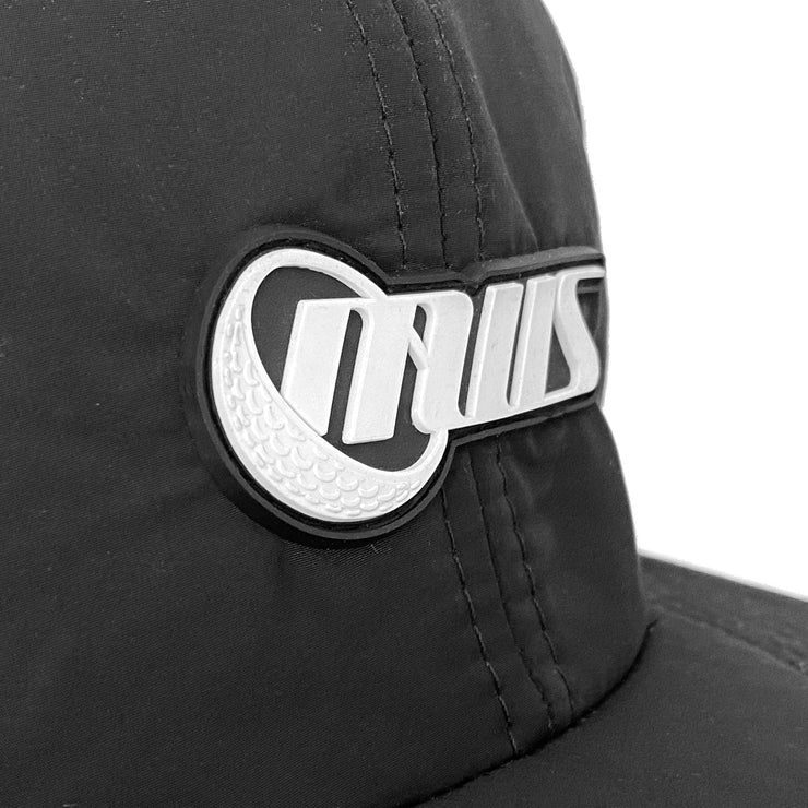 Metalwood Cracked Logo 6-Panel Strapback Hat Black
