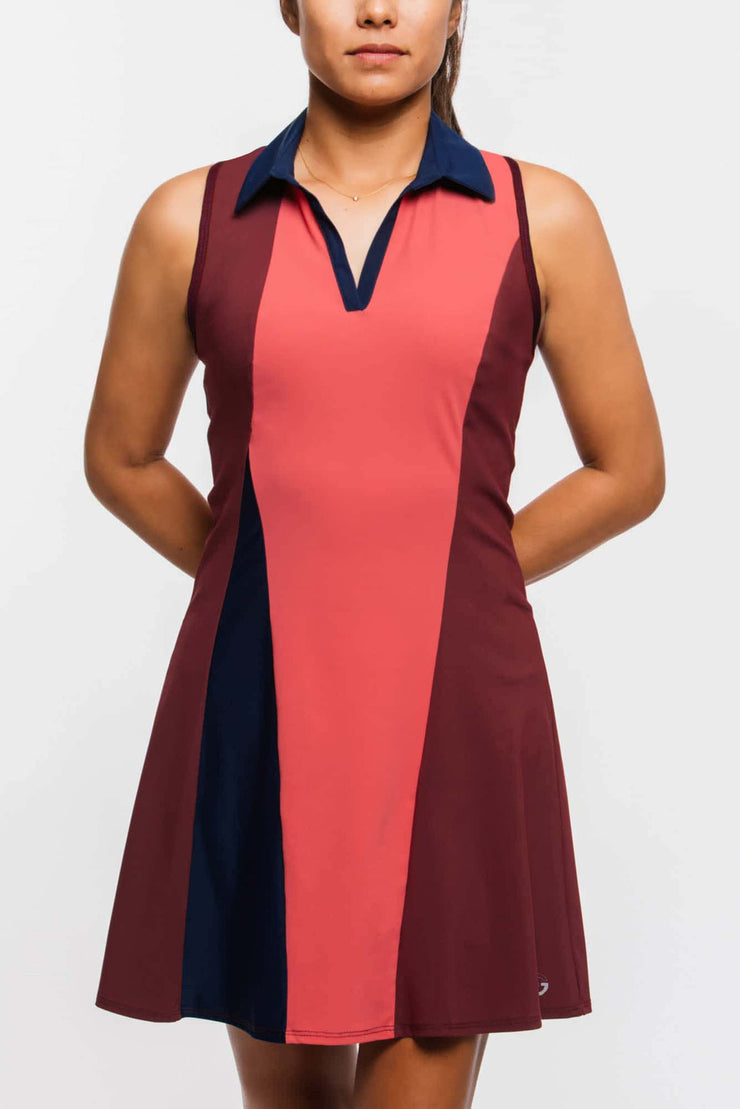 Birds in Paradise Colorblocked Dress