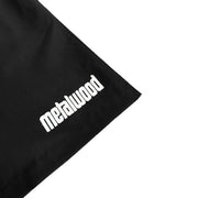 Metal Logo Belted Microfiber Short
